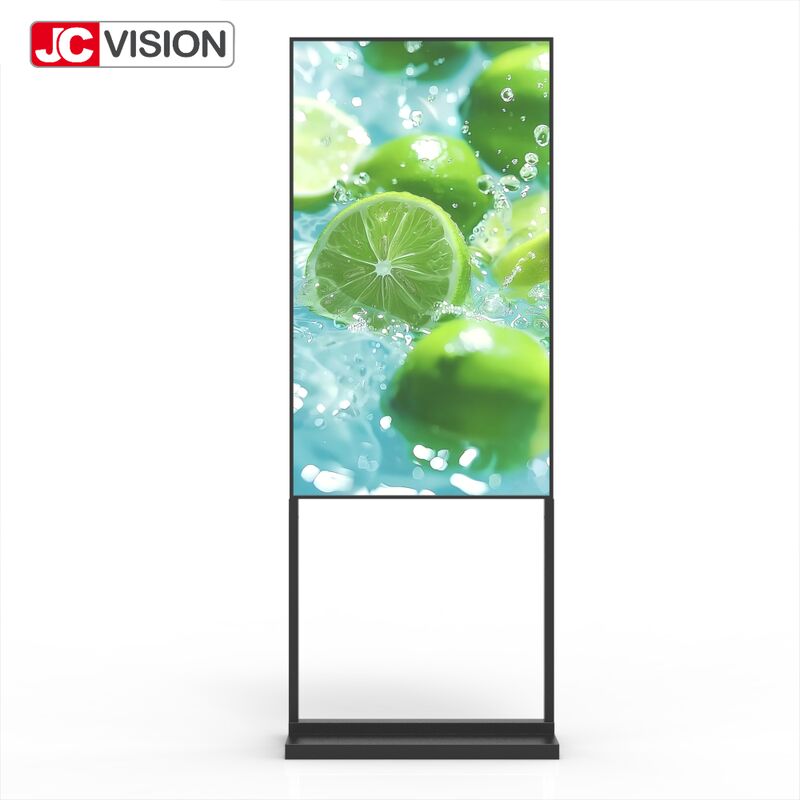 43" High Brightness Floor Stand Lightbox – 2000 cd/m², FHD, Android Digital Signage for Retail