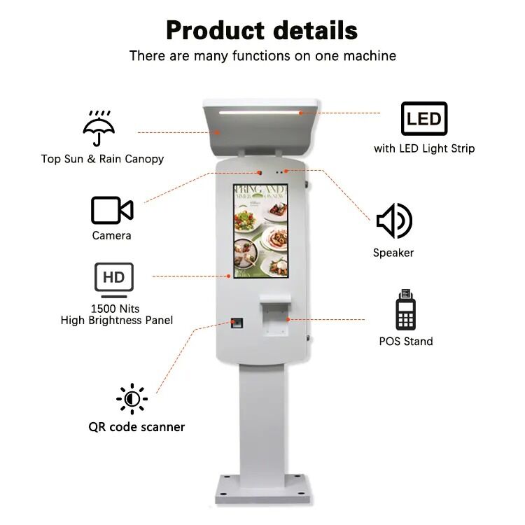 32 cali zewnętrzny kiosk IP65 z aluminiową obudową