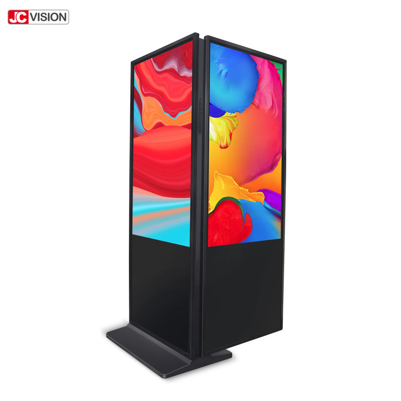 50000 godzin wewnętrzne ekrany do digital signage, dwustronny kiosk digital signage 32" 43"