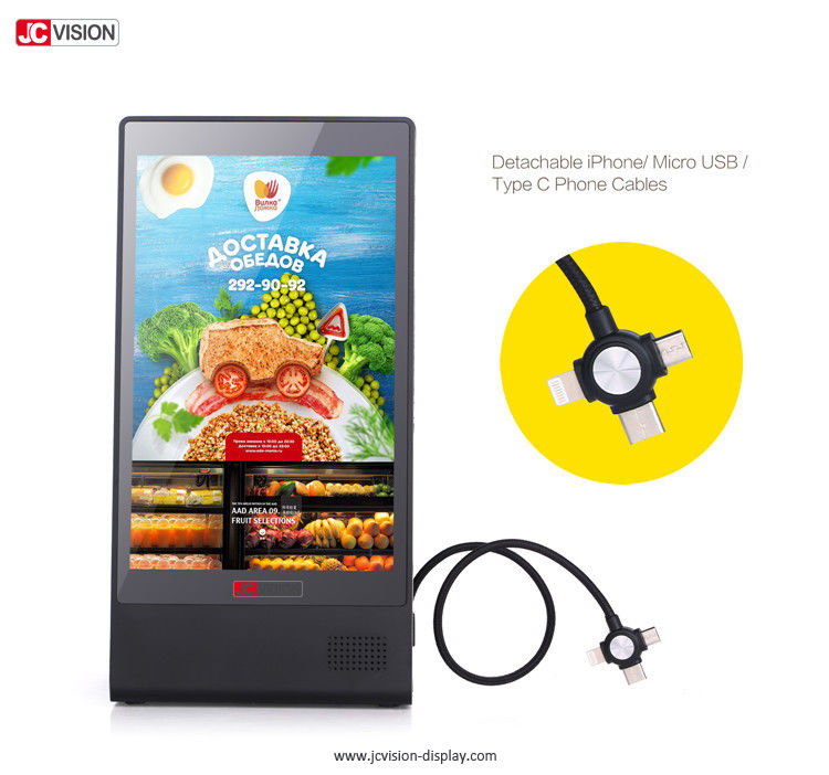 Ekran dotykowy HD Kiosk LCD, Android Stand Restauracja Menu Stół Banki zasilania 8 cali