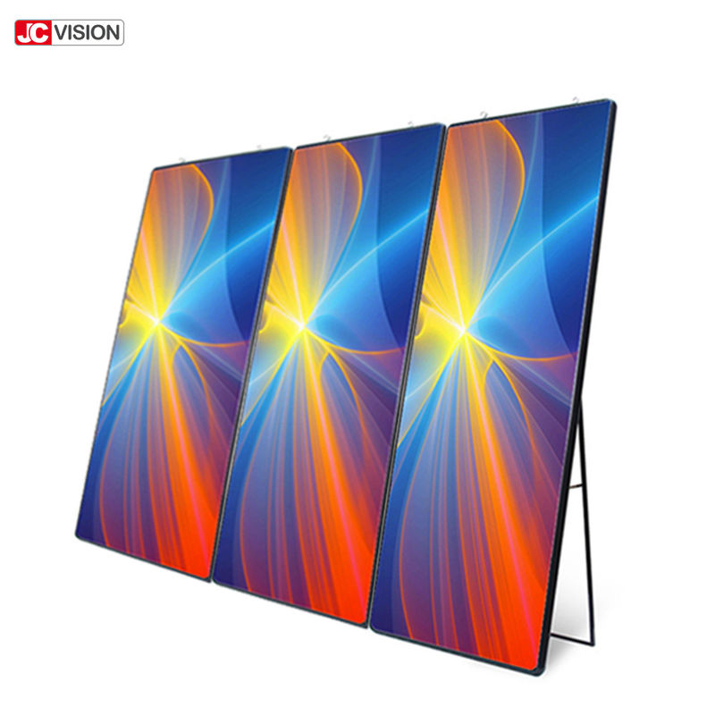 HD P6 P4 DIY Smart Mirror Billboard Ruchomość podłogowa Standing Touchscreen Smart Mirror