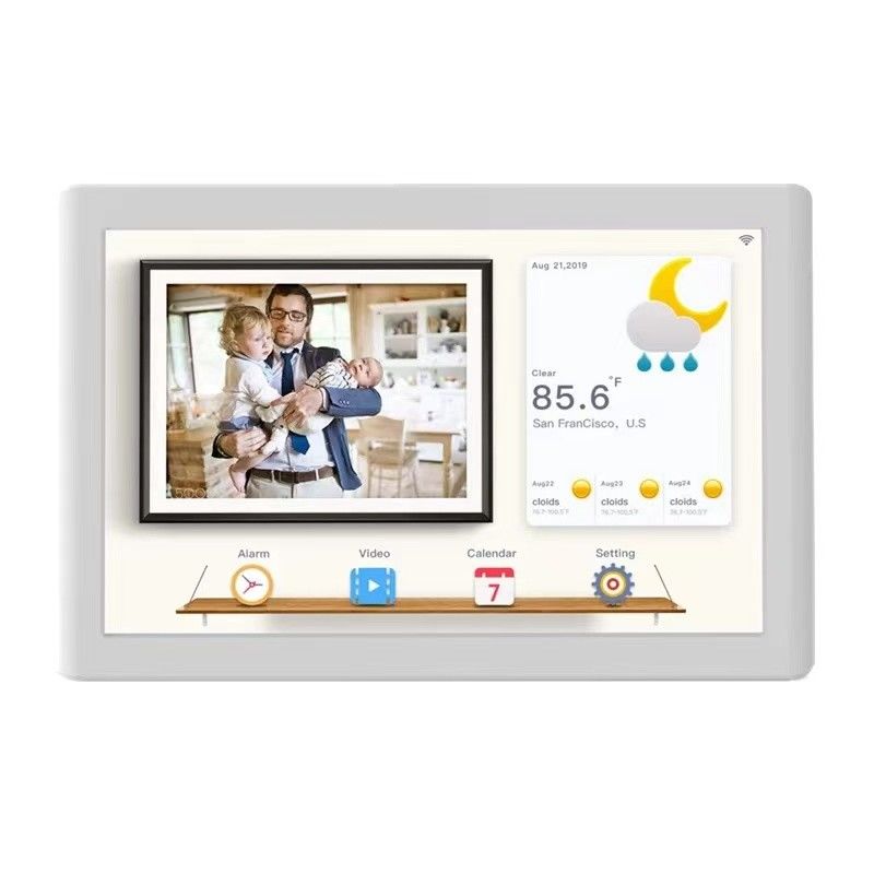 JCVISION JC 350cd/m2 cyfrowa ramka fotograficzna 10,1" IPS Wi-Fi Android Photos Videos