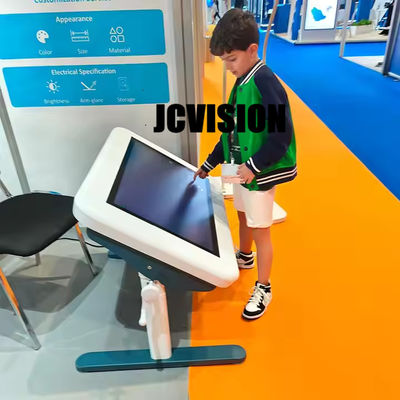 Regulacja wysokości i obrotu, wielokolorowy, interaktywny stół dotykowy z systemem Android dla edukacji