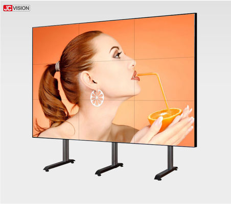 0.88mm Bezel LCD Video Wall Screen 500cd/m2 Jcvision 55 Inch 6,77M Kolor