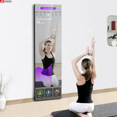 42-calowy podłogowy stojący magiczny lusterkowy wyświetlacz reklamowy lcd indoor player